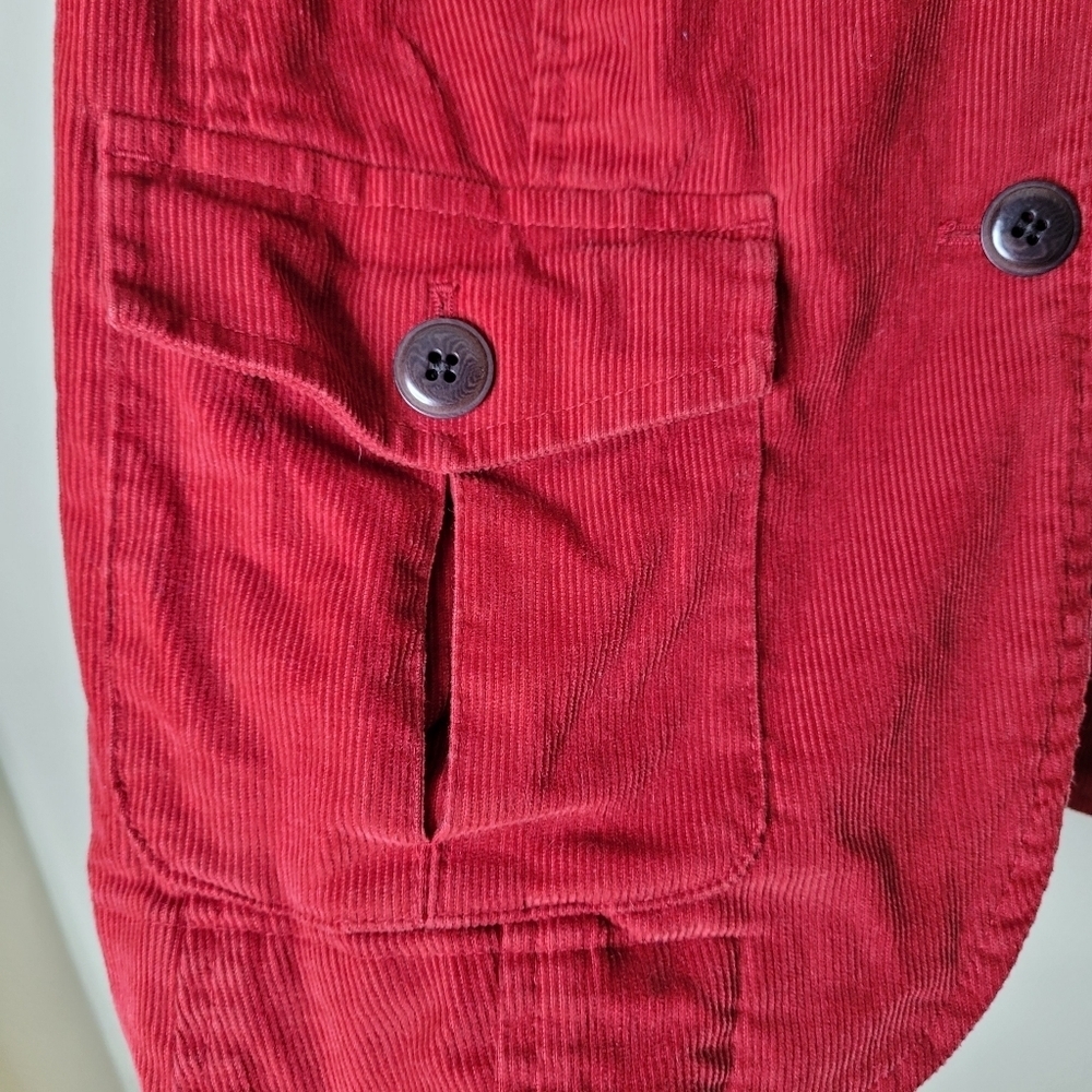 Talbots Vintage Red Corduroy Jacket Size 16W Petite - Picture 4 of 8